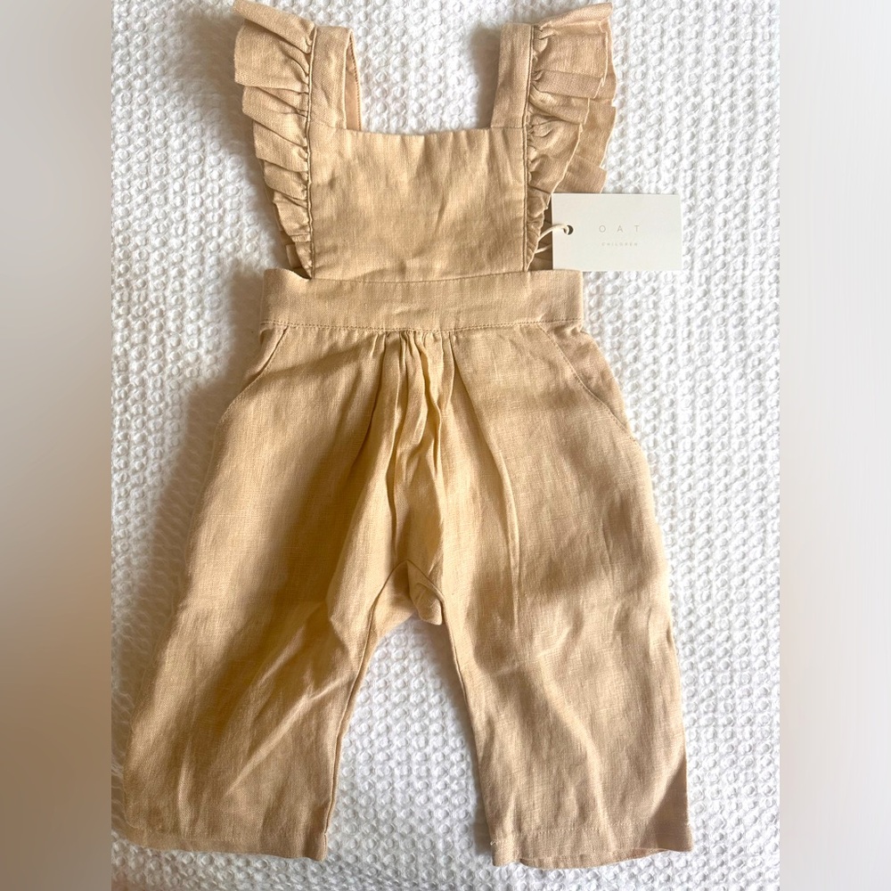 Oat Co - Baby Linen Jumpsuit (6-12 M)